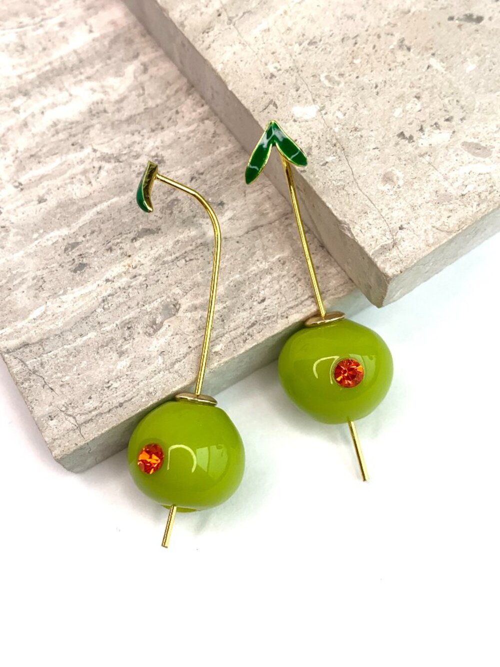 NEW ~ Anthropologie Olive Drop Earrings - Picture 7 of 14